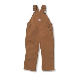 CARHARTT Baby Bibb Canvas Overalls in Carhartt Brown